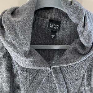 Eileen Fisher 100% Organic Cotton sweater poncho.